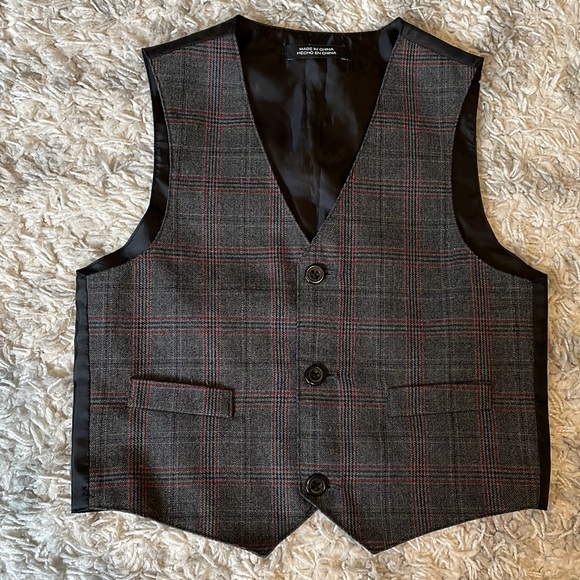Grey dress shirt and buttoned down vest (sold together) - Picture 3 of 6